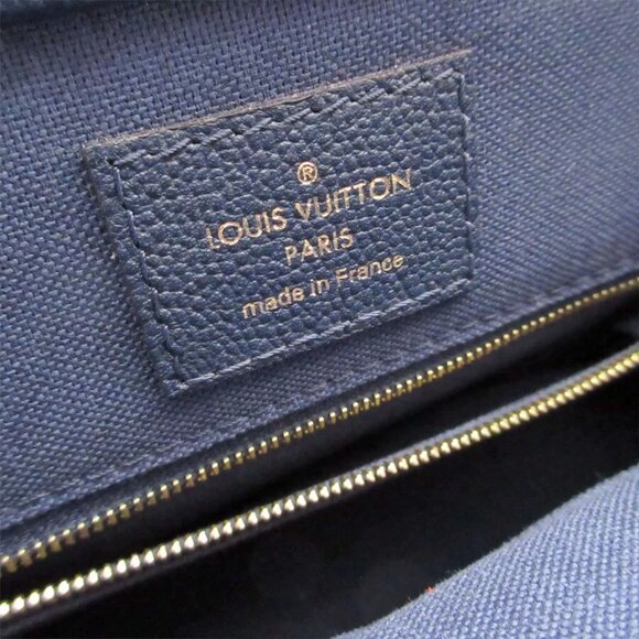 Auth LOUIS VUITTON Epi Vaneau MM Handbag Shoulder Bag Navy Epi Leather - Picture 15 of 16